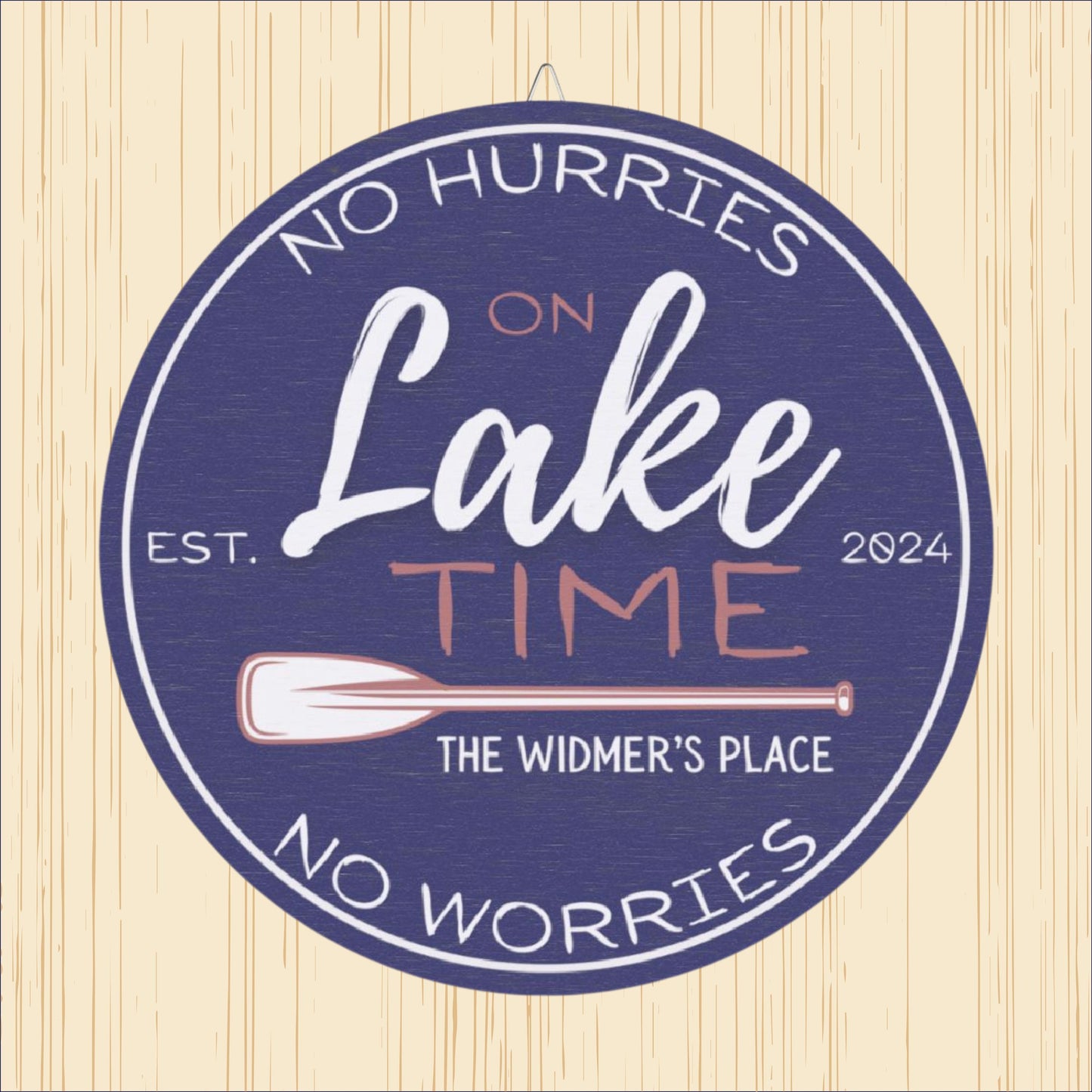 Wood Signs, Personalized Lake Time Wall Art, Customizable Rustic Home Decor, Cabin Sign, Wooden Plaque, Lake House Gift, Handmade Wood Craft