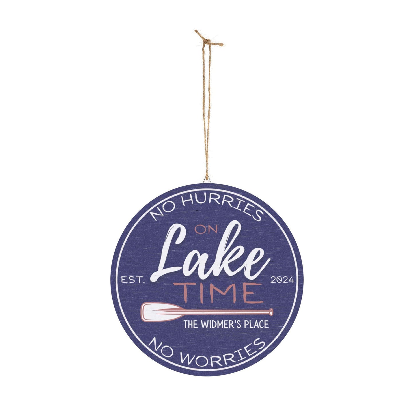 Wood Signs, Personalized Lake Time Wall Art, Customizable Rustic Home Decor, Cabin Sign, Wooden Plaque, Lake House Gift, Handmade Wood Craft