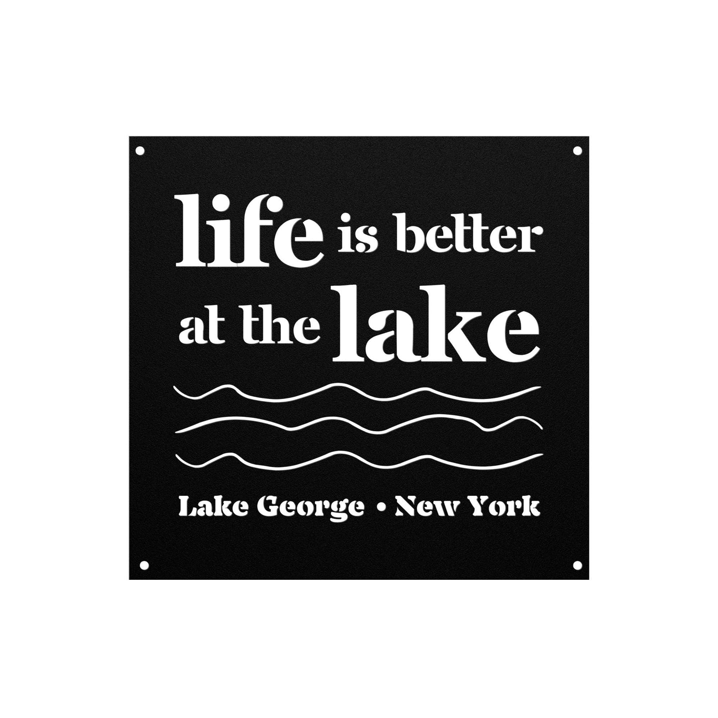 personalized life is better at the lake sign, lake house sign, metal lake plaque, custom cabin sign, house warming gifts, cabin gifts
