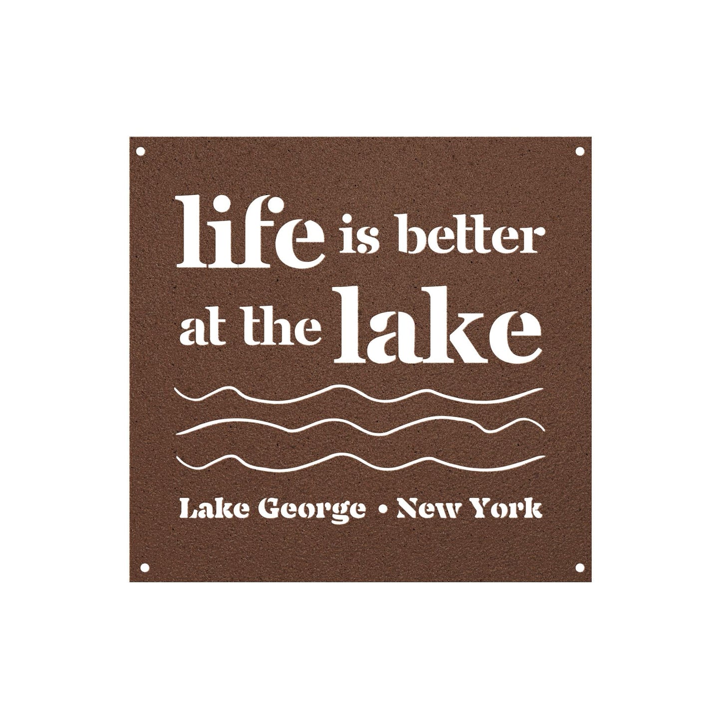 personalized life is better at the lake sign, lake house sign, metal lake plaque, custom cabin sign, house warming gifts, cabin gifts